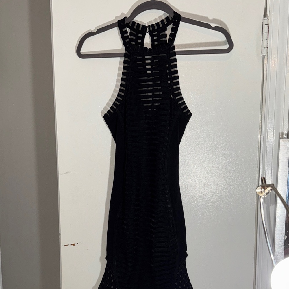 Nasty Gal Black Cutout Backless Dress